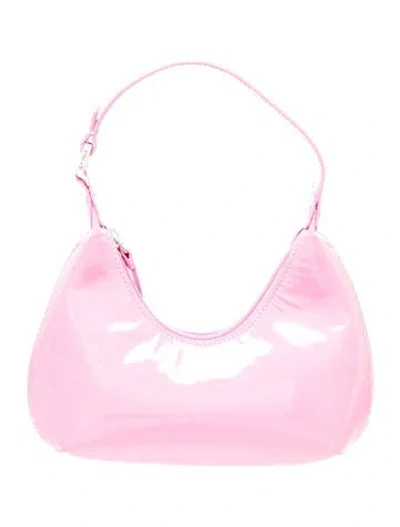 Pre-owned By Far Patent Leather Shoulder Bag In Pink