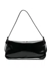 By Far Patent-leather Shoulder Bag In Schwarz