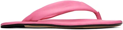 By Far Pink Dasha Sandals In Lpp Lipstick