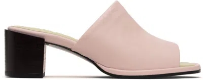 By Far Pink Francisco Heeled Sandals