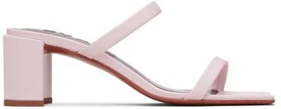 By Far Pink Tanya Heeled Sandals In Purple