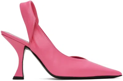 By Far Pink Yasha Heels In Lipstick