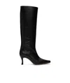 By Far Pointed Knee-length Boots In Black