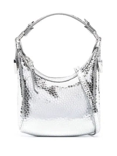 By Far Pre Women's Cosmo Metallic Top-handle Bag In Silver