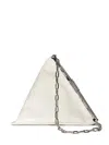 By Far Prisma Chain Shoulder Bag In White