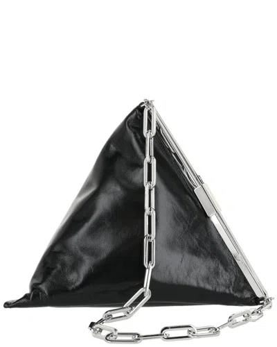 By Far Prisma Creased Shoulder Bag In Black