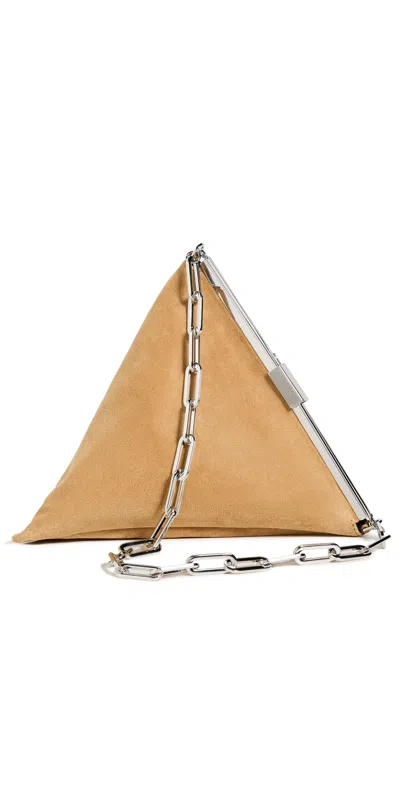 By Far Prisma Hazel Suede Leather Bag Hazel In Brown