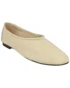 By Far Prudence Leather Flat In Neutral
