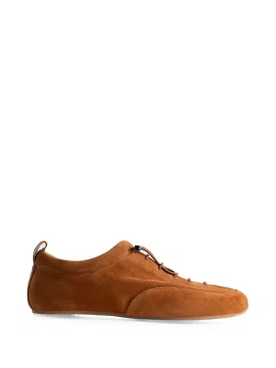 By Far Prudent Suede Sneakers In Brown