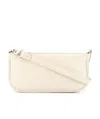 By Far Rachel Crocodile-embossed Shoulder Bag In White