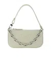 By Far Rachel Single Shoulder Bag With Imitation Crocodile Pattern In Nude
