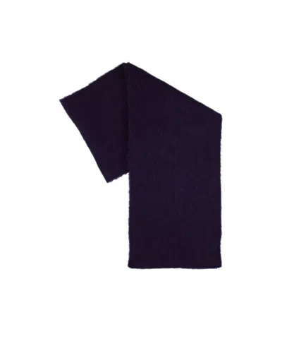 By Far Rectangular Scarf With Fringed Edges In Blue