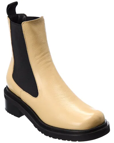 By Far Rika Leather Boot In Neutral
