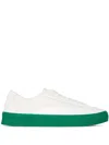 By Far Rodina Perforated Smooth And Pebbled-leather Sneakers