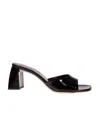 By Far Romy Leather Mules In Black
