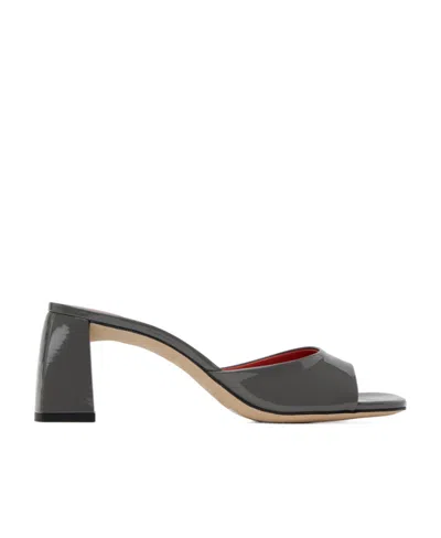 By Far Romy Open-toed Heels Sandals In Black