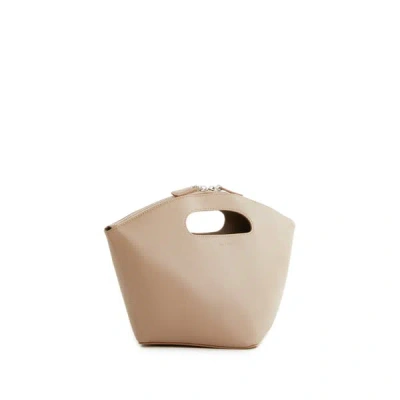 By Far Rubik Leather Handbag In Black