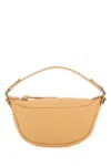 By Far Mini Sand Leather Ami Handbag In Brown