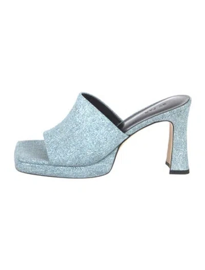 Pre-owned By Far Sandals In Blue