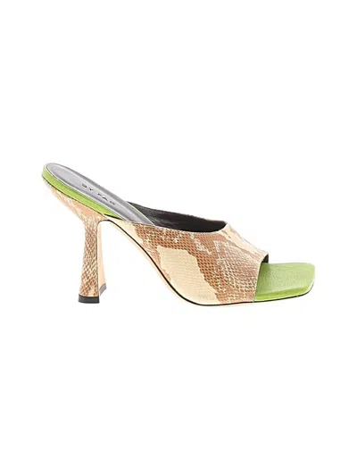 Pre-owned By Far Sandals In Brown