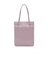 By Far Ssense Work Capsule – Purple Script Tote In Pink