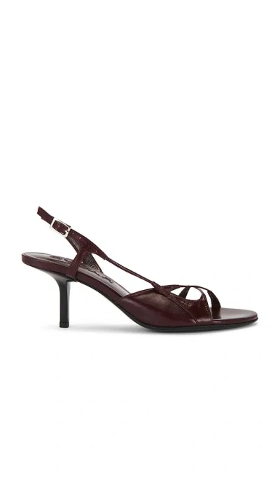 By Far Sierra Slingback Heel In Burgundy