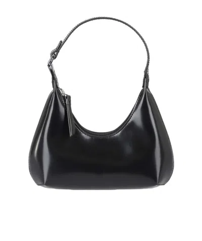 By Far Small Amber Shoulder Bag In Black