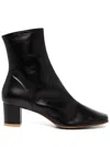 By Far Black Josiah Lamb Nappa Leather Boots In Black