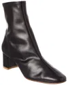 By Far Sofia Leather Bootie In Black