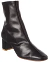 By Far Sofia Leather Bootie In Black