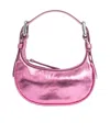By Far Soho Metallic Mini Shoulder Bag In Pink