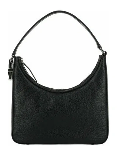 Pre-owned By Far Solid Shoulder Bag W/ Tags In Black