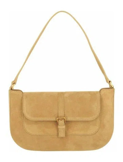 Pre-owned By Far Solid Shoulder Bag W/ Tags In Brown