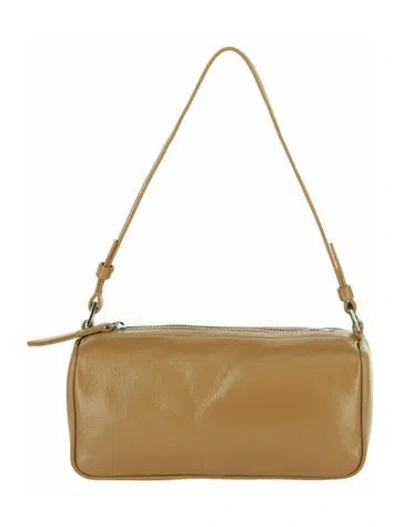 Pre-owned By Far Solid Shoulder Bag W/ Tags In Brown