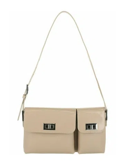 Pre-owned By Far Solid Shoulder Bag W/ Tags In Brown