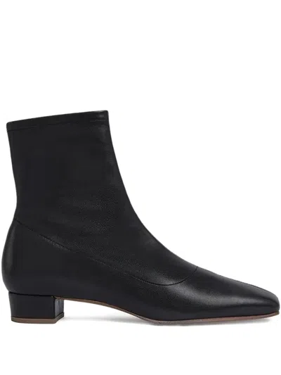 By Far Square-toe Leather Boots