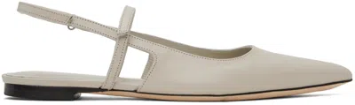 By Far Ssense Work Capsule Gray Jess Ballerina Flats In Pelican