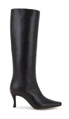 By Far Stevie 42 Leather Knee-high Boots In Black