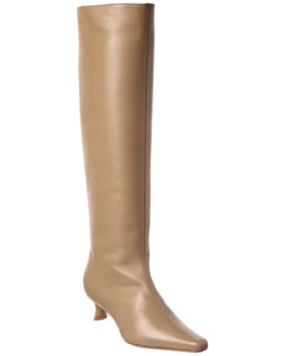 BY FAR BY FAR STEVIE KITTEN LEATHER KNEE-HIGH BOOT