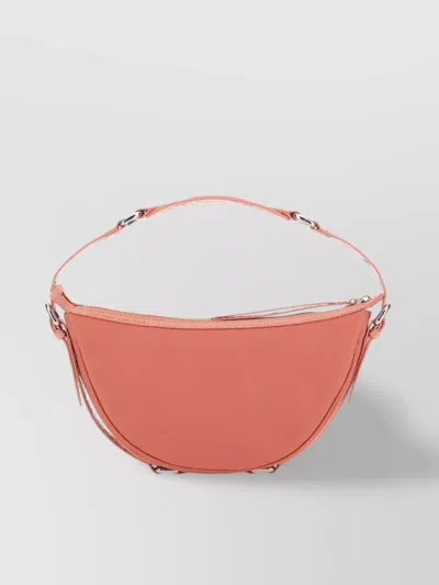 By Far Strap Bag With Metal Hardware And Textured Finish