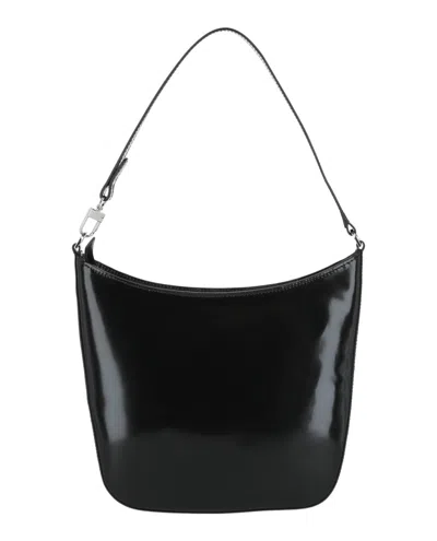 By Far Suli Patent Leather Shoulder Bag In Black