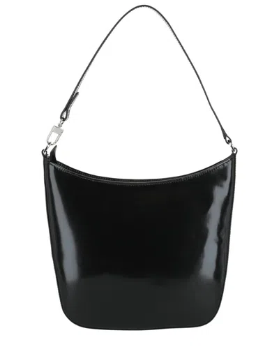 By Far Suli Patent Leather Shoulder Bag In Black