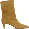 By Far Tan Lysander Kid Suede Leather Boots