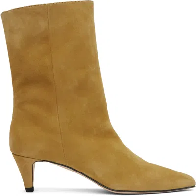 By Far Tan Lysander Kid Suede Leather Boots