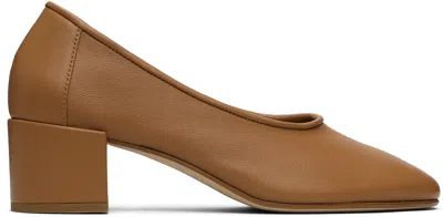 By Far Tan Prudence 45 Heels In Brown