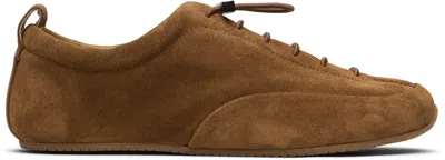 By Far Prudent Suede Sneaker In Brown
