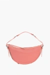 By Far Textured Leather Gib Shoulder Bag With Crocodile Effect And