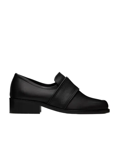 By Far Thick-heeled Loafers In Black