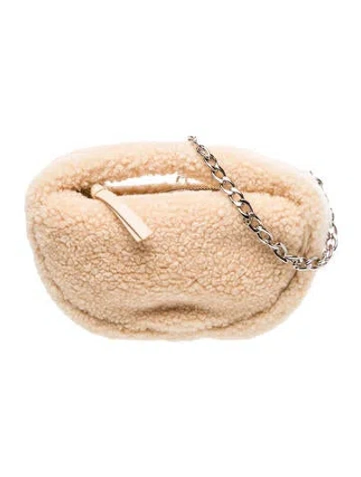 Pre-owned By Far Top Handle Bag In Neutrals