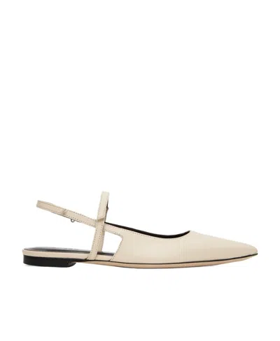 By Far Velcro Ballet Shoes In Nude